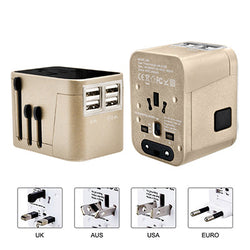 Sleek Travel Adaptor With 4 USB Port Corporate Gifts Singapore