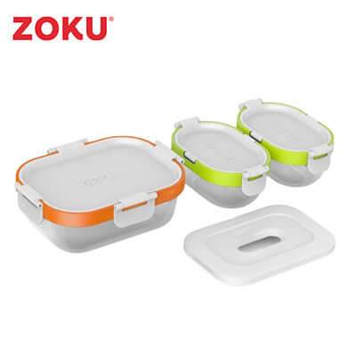 Zoku 7 Piece Neat Stack Food Container - Giftmart.sg