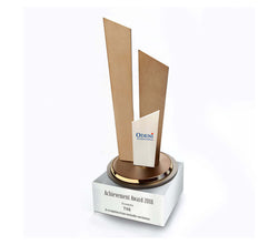 Progressive Pillars on Square Crystal Base Corporate Gifts Singapore