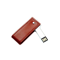 Executive Swivel Leather Key USB Drive Corporate Gifts Singapore