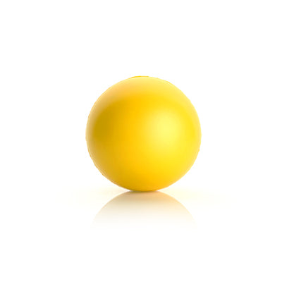 Yellow round foam stressball