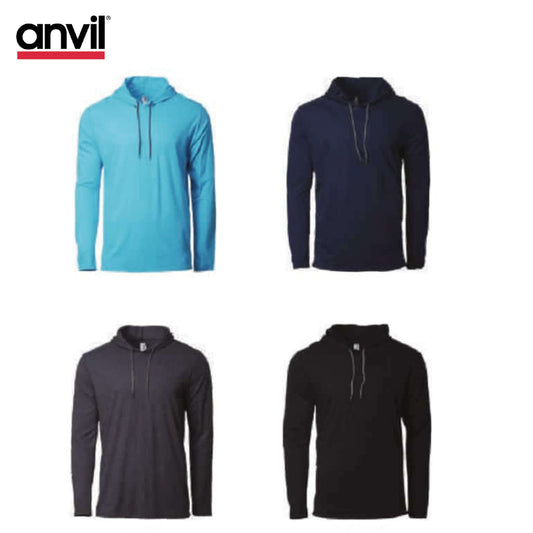 Anvil 987 Hooded Long Sleeve T-Shirt Corporate Gifts Singapore