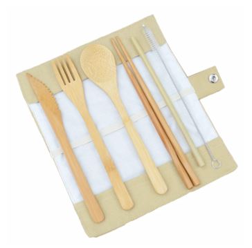 Eco-friendly 6 Pieces Bamboo Cutlery Set Corporate Gifts Singapore