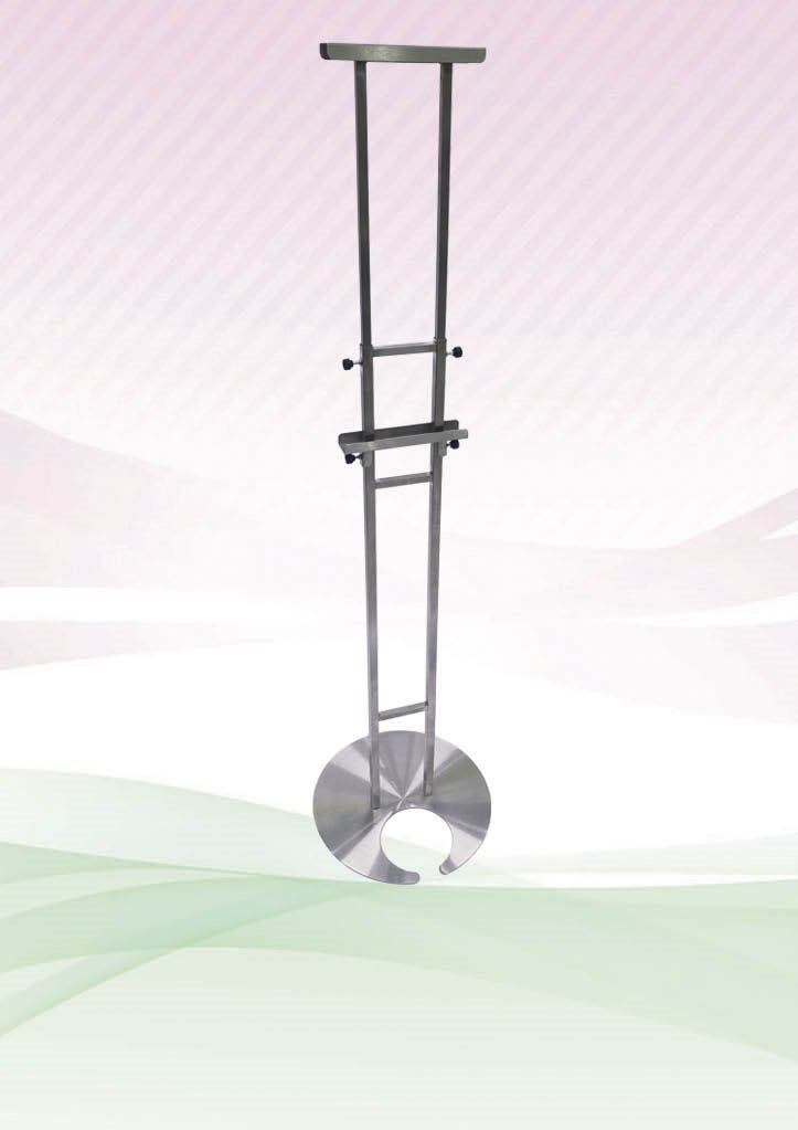 Adjustable Poster Stainless Steel Frame Stand with Round Base | Care Pack