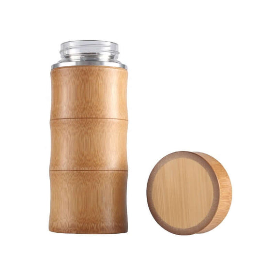 450ml Bamboo Glass Thermal Bottle Corporate Gifts Singapore