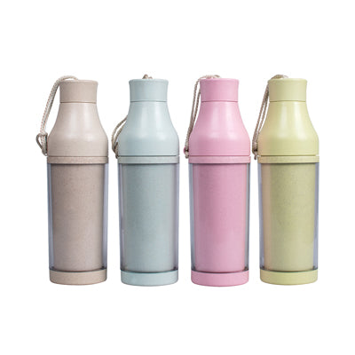 Eco Friendly Wheat Straw Double Wall Bottle Corporate Gifts Singapore