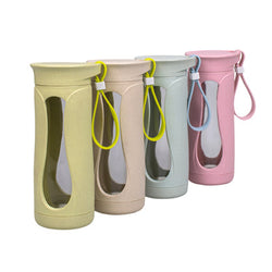 Eco Friendly Wheat Straw Glass Bottle Corporate Gifts Singapore