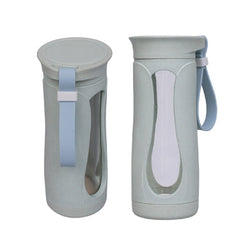 Eco Friendly Wheat Straw Glass Bottle Corporate Gifts Singapore