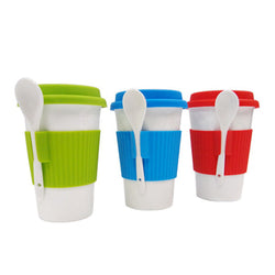Ceramic Tumbler Mug with Spoon Corporate Gifts Singapore