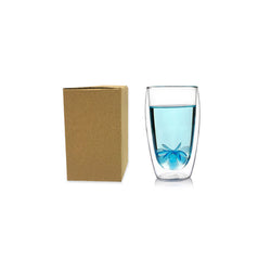 Double Wall Glass with kraft paper box packaging Corporate Gifts Singapore