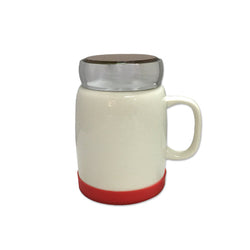 Porcelain Mug with Silver Lid & Silicon Base Corporate Gifts Singapore