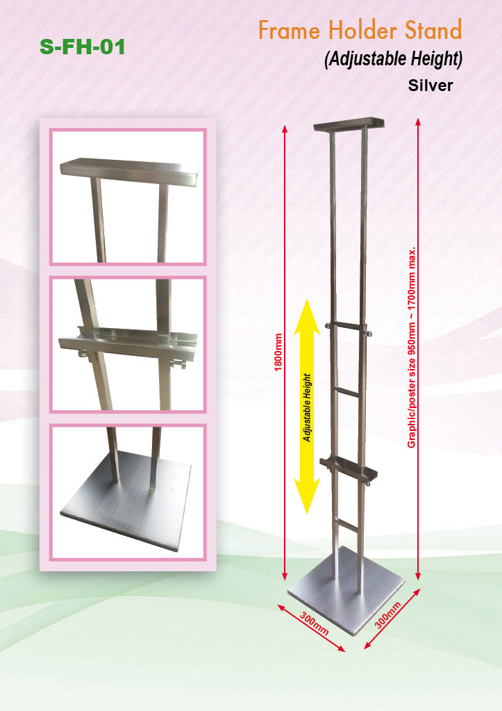 Adjustable Poster Stainless Steel Frame Stand Corporate Gifts Singapore