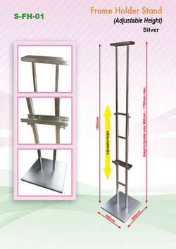 Adjustable Poster Stainless Steel Frame Stand Corporate Gifts Singapore
