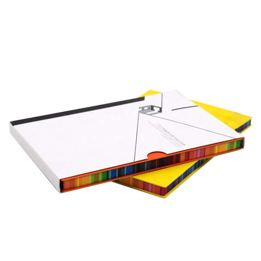 Hard Cover Leather Notebook with Rainbow Edge Corporate Gifts Singapore