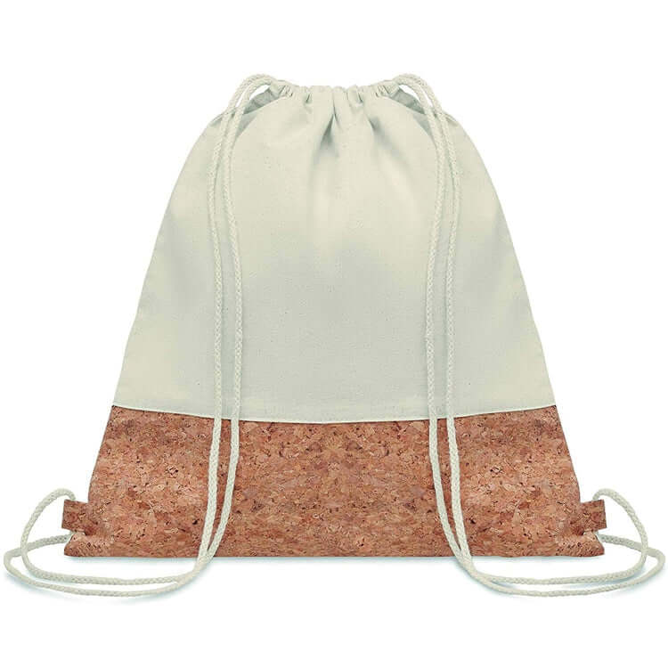 Eco-Friendly Cotton and Cork Drawstring Bag Corporate Gifts Singapore