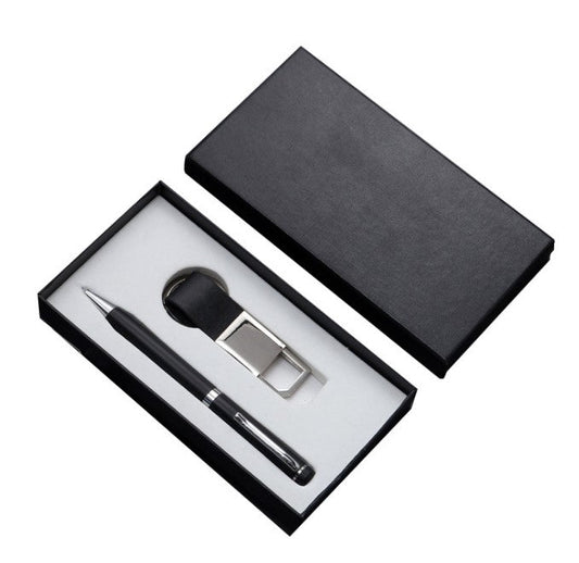 PU leather Keychain with Pen Gift Set Corporate Gifts Singapore