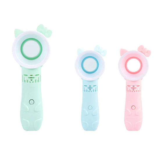 Mini Bladeless Hand Held Fan with LED light Corporate Gifts Singapore