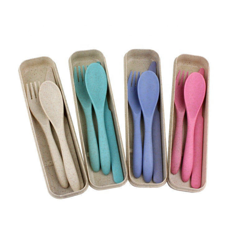 Wheat Straw Cutlery Set with Knife Corporate Gifts Singapore