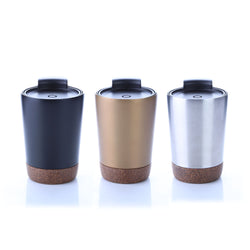 Vacuum Stainless Steel Mug With Cork Base Corporate Gifts Singapore
