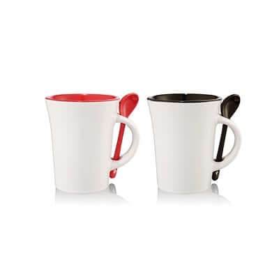 10oz Ceramic Mug with Spoon - Giftmart.sg