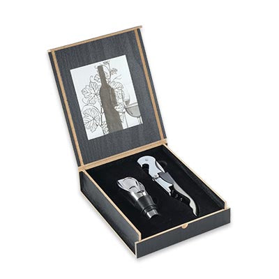 Belgio 2 Pieces Wine Opener and Pourer Set Corporate Gifts Singapore