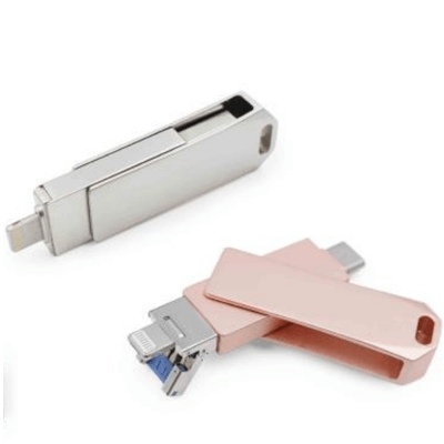 Hexagonal Swivel OTG USB Drive Corporate Gifts Singapore