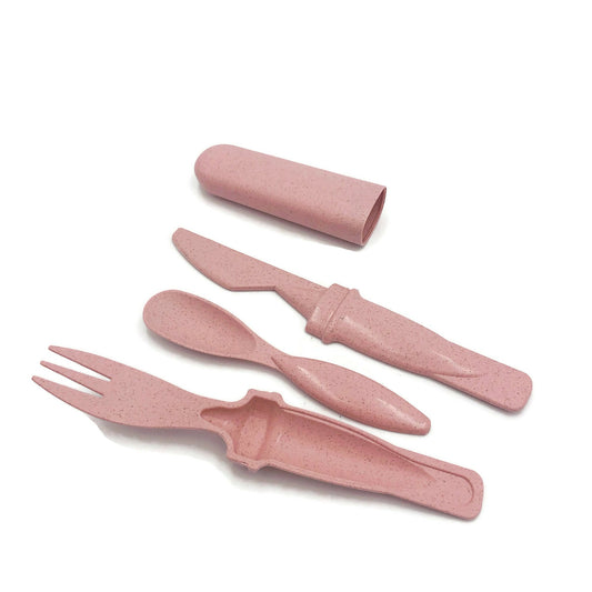 Eco-Friendly 3 Pieces Wheat Straw Cutlery Set Corporate Gifts Singapore