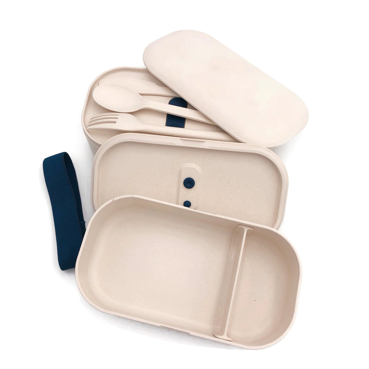 Eco-Friendly Bamboo 2-Tier Lunch Box with Cutlery Set Corporate Gifts Singapore