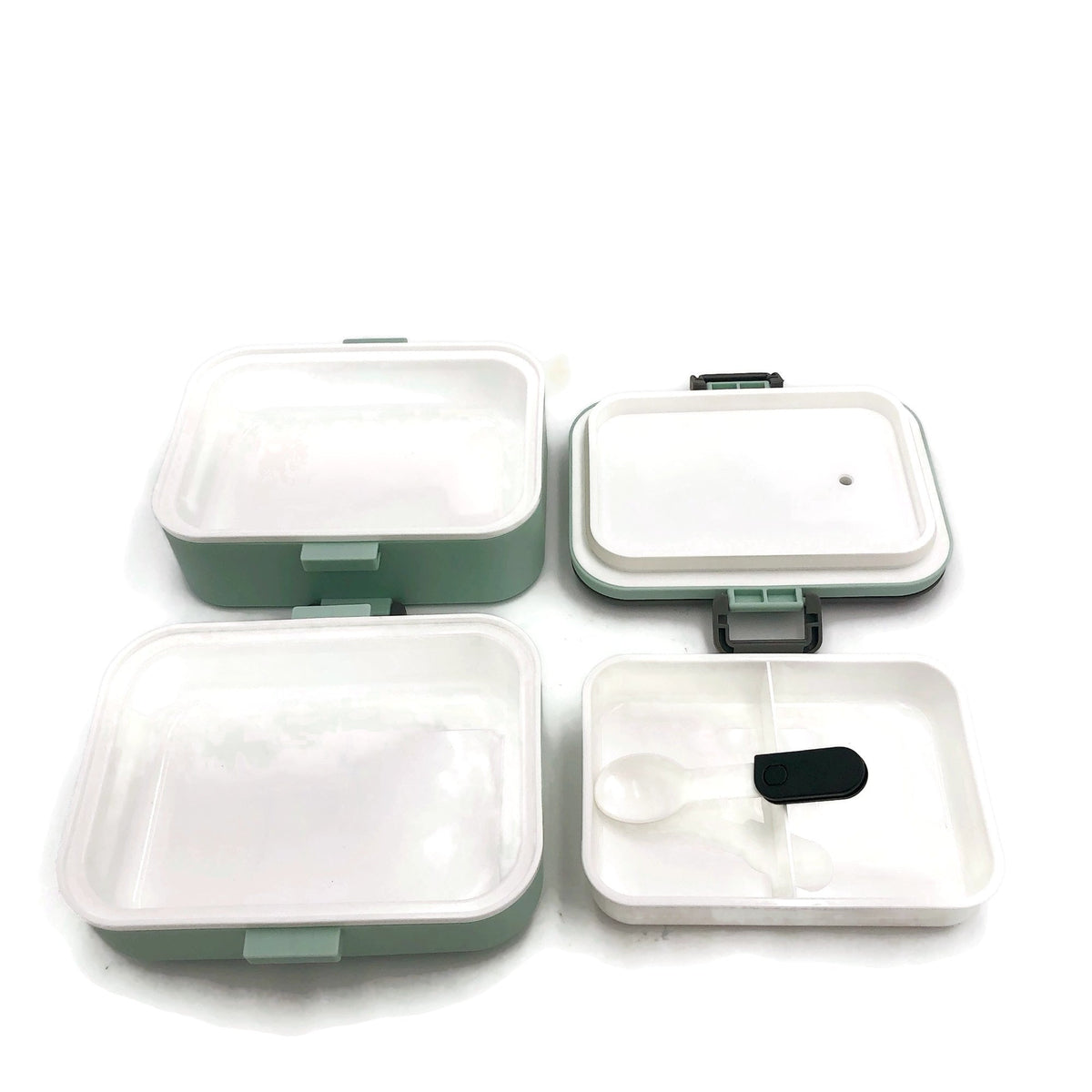 Easy Lock Double Layer Lunch Box with Spoon Corporate Gifts Singapore