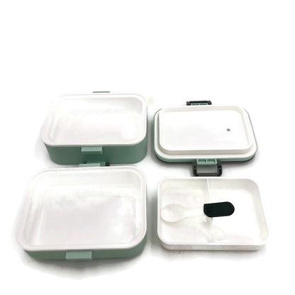 Easy Lock Double Layer Lunch Box with Spoon Corporate Gifts Singapore