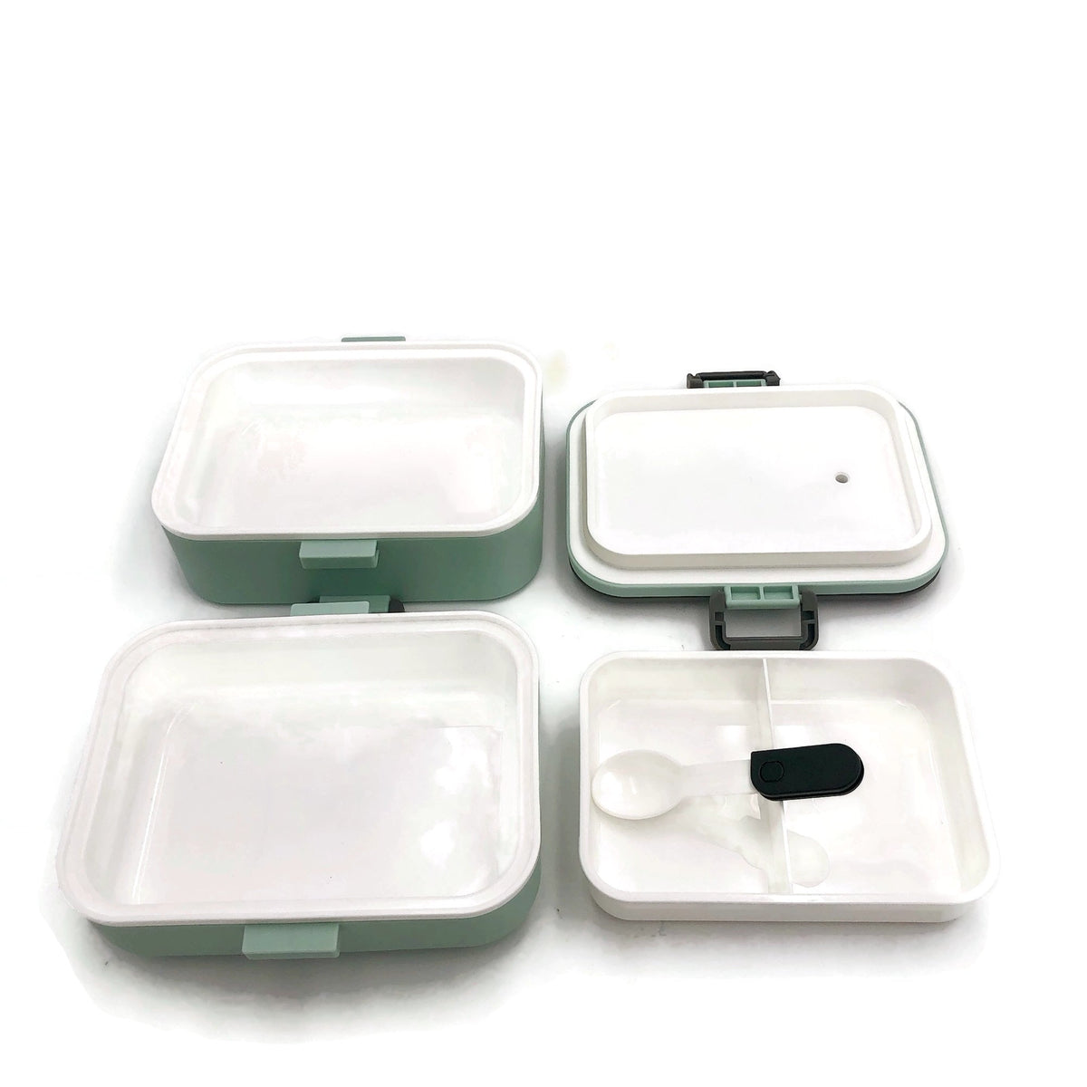 Easy Lock Double Layer Lunch Box with Spoon Corporate Gifts Singapore