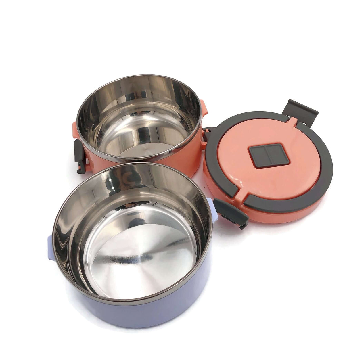 Round Thermos Tiffin Stainless Steel Lunch Box Corporate Gifts Singapore
