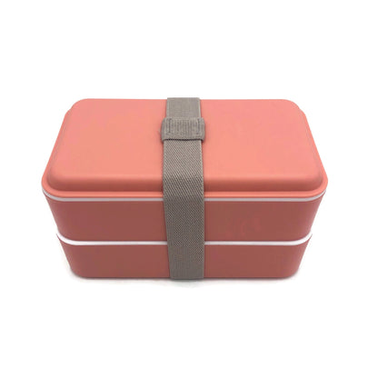 Double Layer Lunch Box with Rubber Tie Corporate Gifts Singapore