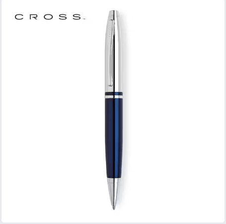 Cross Chrome Blue Lacquer Ballpoint - Calais Collection Corporate Gifts Singapore