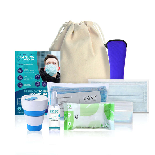 Care Pack in Eco-Friendly Drawstring Bag Corporate Gifts Singapore