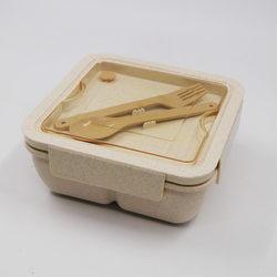 beige Lunchbox with Cutlery Set Corporate Gifts Singapore