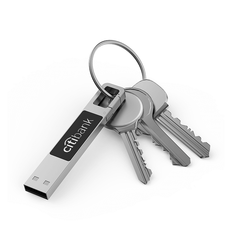 Metal Hook USB Flash Drive with LED Logo Corporate Gifts Singapore