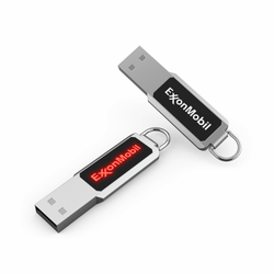Metal Loop USB Flash Drive with LED Logo Corporate Gifts Singapore