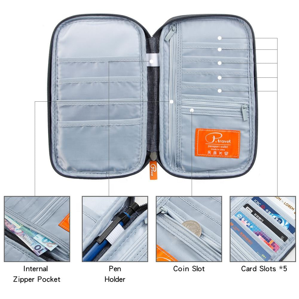 Multi Purpose RFID Blocking Travel Wallet Corporate Gifts Singapore