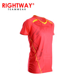 Rightway MOV 41 Neon-Tech Red Hawk V-Neck T-Shirt Corporate Gifts Singaporee