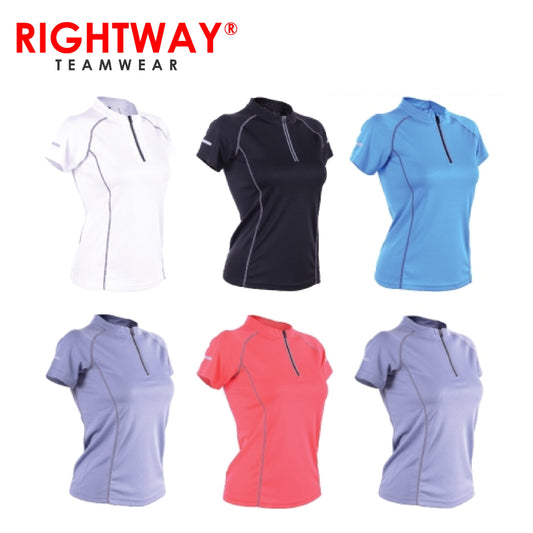 Rightway WOZ 45 Women Reflective Design Zipper T-Shirt Corporate Gifts Singapore