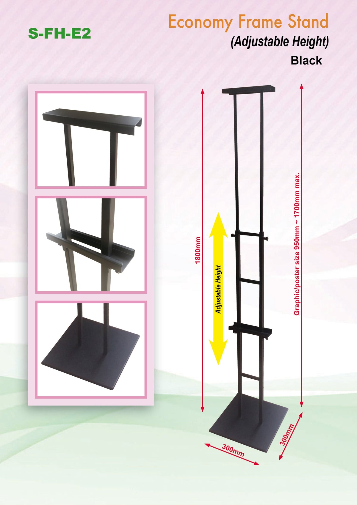 Adjustable Poster Metal Frame Stand Corporate Gifts Singapore