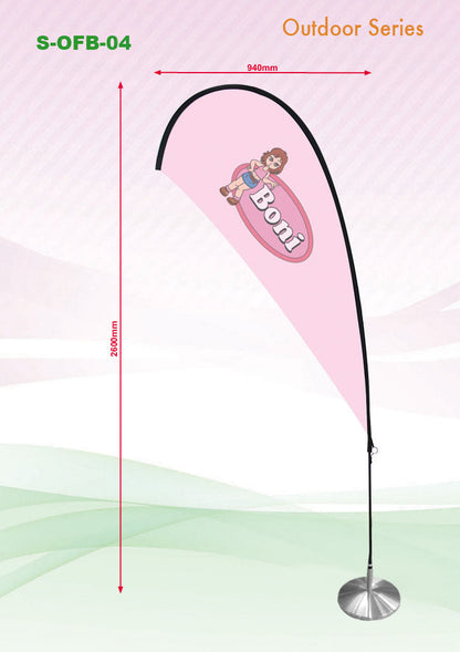 Tear shape Flying Banner with Base Corporate Gifts Singapore