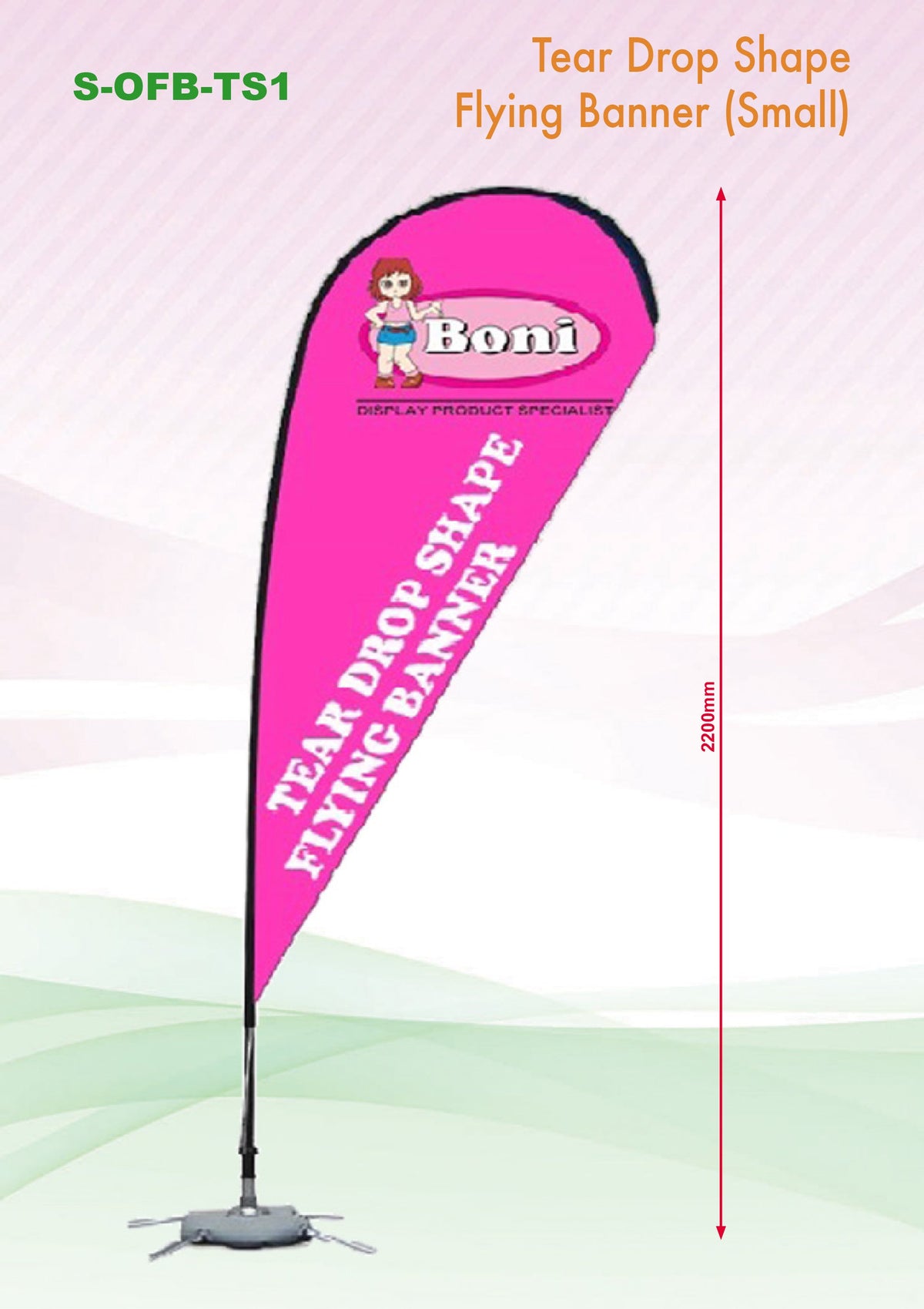 Tear shape Flying Banner Corporate Gifts Singapore