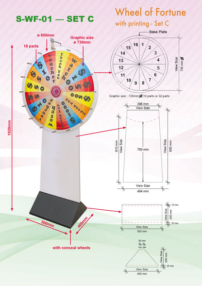 Large Wheel of Fortune (730mm Diameter) Corporate Gifts Singapore