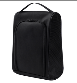 Polyester Shoe Bag black with a durable design, ideal for storing and protecting shoes during travel or at home.