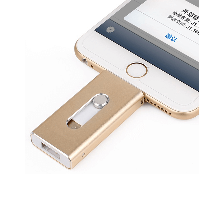 Metal OTG with Round Slider USB Drive (IOS) Corporate Gifts Singapore