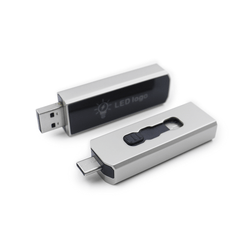 Slider USB Flash Drive with LED Logo Corporate Gifts Singapore