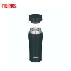 Thermos JOE-361 Stainless Steel 0.36L Tumbler in matte black with removable lid for easy cleaning.