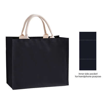 Eco Black Canvas Bag Corporate Gifts Singapore